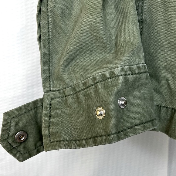MADEWELL Army Olive Green Zip Up Military Fleet Utility Jacket - Size Small - Picture 8 of 13